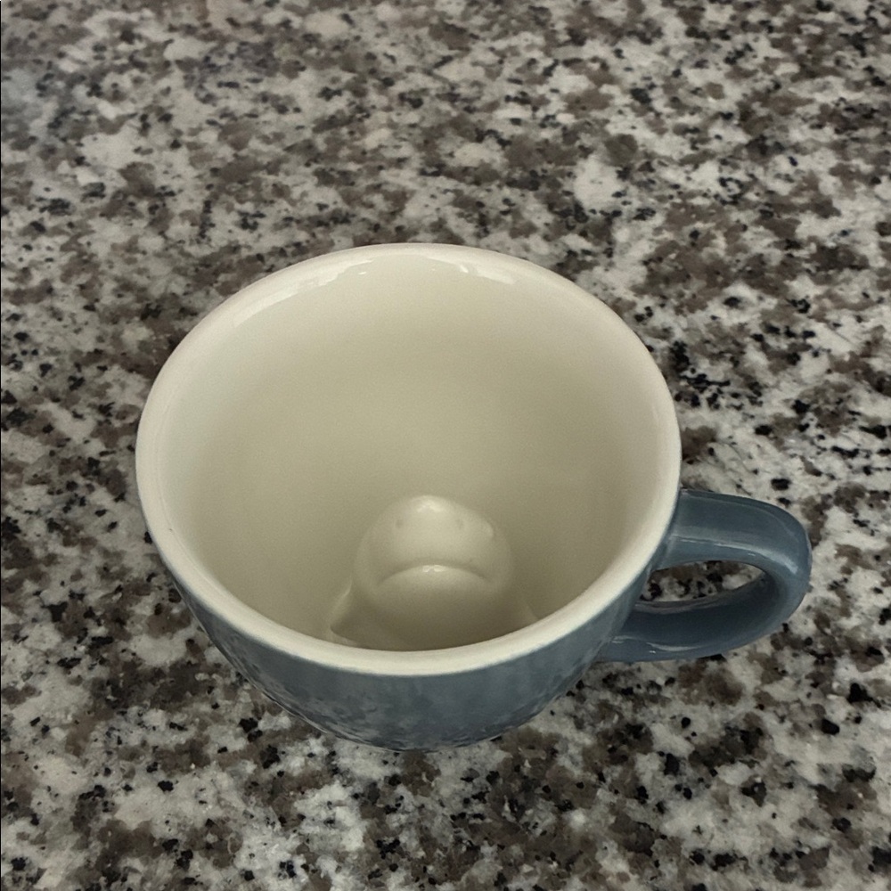 Blue and White Creature Cups Ceramic Shark Mug